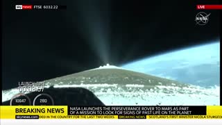 لحظه پرتاب موفقیت آمیز مریخ نورد ناسا به فضا