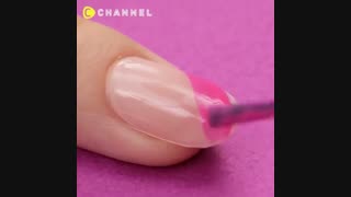 آموزش تزئین ناخن به همراه لینک خرید مهر ناخن درزیر فیلم