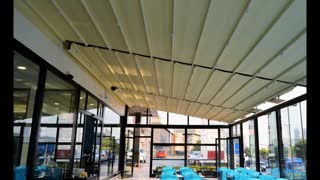 جدیدترین پوشش رستوران،زیباترین بام مجتمع تجاری، سایبان محوطه باغ تالار، 09123940428 ، سایبان مدرن، لوکس ترین سایبان پشت بام