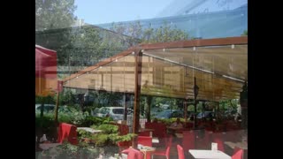 زیباترین  سقف متحرک بام کافه، جدیدترین سقف اتوماتیک، روفگاردن تالار پذیرایی، مدرنترین سایبان، 09123940428