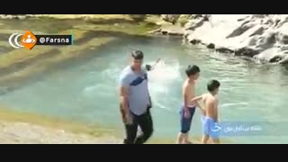 کرونا، شنا را در «چشمه علی» شهرری متوقف نکرده است!