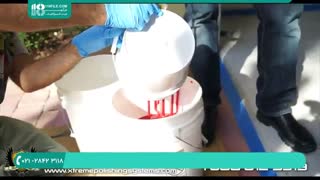 نحوه اجرا کفپوش اپوکسی قرمز و طلایی برای گاراژ