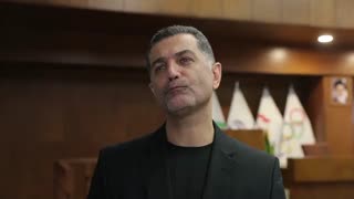 صحبتهای بهروز عطایی سرمربی تیم لبنیات هراز آمل در حاشیه مراسم قرعهکشی لیگ برتر والیبال