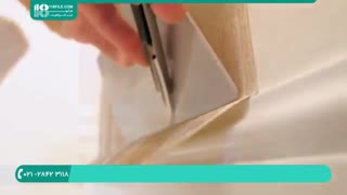 نحوه نصب و اندازه گیری  کاغذ دیواری طرحدار