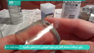 ساخت شمع فانتزی و تزئین شمع با اکلیل