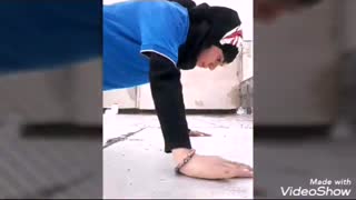 تمرینات دختر نوجوان رزمی کار ایرانی