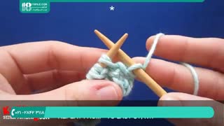 قلاب بافی و بافت مرواریدی برای بافتنی