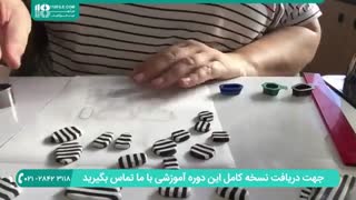 آموزش ساخت انواع گوشواره میخی با خمیر فیمو