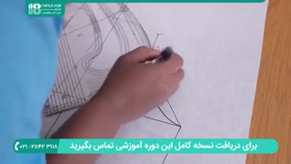 طراحی الگوی آستین و نحوه دوخت آستین مانتو با روش مولر