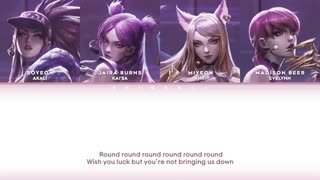 K/DA لیریک اهنگ popstars