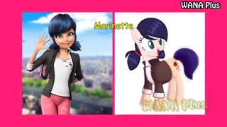 شخصیت های میراکلس به شکل پونی