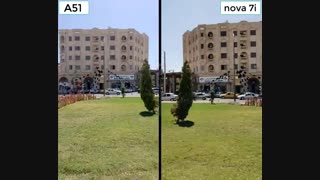 مقایسه کیفیت فیلمبرداری دوربین سلفی گوشیهای گلکسی A51 و nova 7i در روز