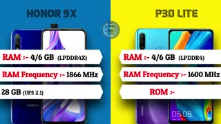 مقایسه هوآوی آنر 9X با P30 Lite : دو گوشی خوش قیمت