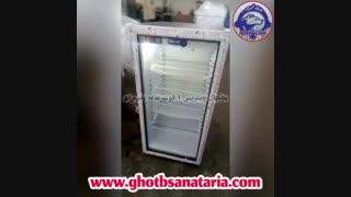 یخچال ویترینی ۹ فوت بدنه نقره ای