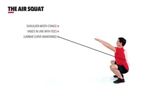 حرکت ایر اسکوات Air Squat