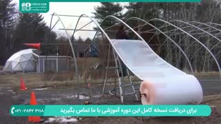 نحوه ی احداث و نصب روکش پلاستیکی بر روی گلخانه