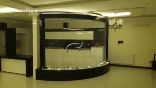 آبنمای ریسه ای قوسی منزل مسکونی