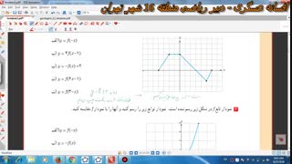 حل تمرینات درس اول  از فصل اول- حسابان2-بخش 3