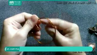طریقه ساخت دستبند زیبا با سیم مسی ( دستبند مهره ای )