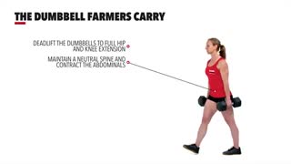 حرکت فارمرکری دمبل The Dumbbell Farmers Carry