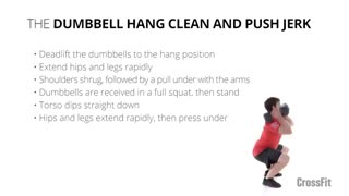 حرکت هنگ کلین و پوش جرک دمبل TheDumbbell Hang Clean and Push Jerk