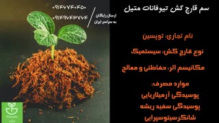 درمان قطعی انواع بیماری های قارچی گیاهان با قارچ کش توپسین ام | Topsin M