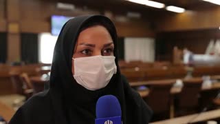 گفتوگو با اکرم قهرمانی سرمربی تیم شهرداری قزوین در حاشیه مراسم قرعهکشی نوزدهمین دوره لیگ برتر والیبال بانوان