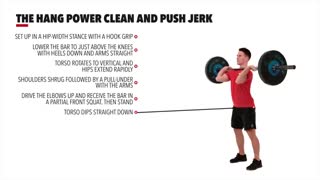 حرکت هنگ پاور کلین و پوش جرک The Hang Power Clean and Push Jerk