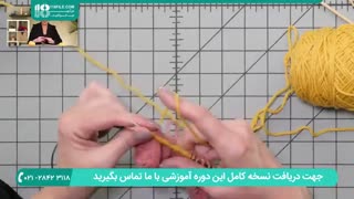 مراحل بافت جوراب ساق بلند مدل دخترانه