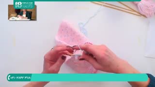 مراحل صفر تا صد بافت لباس سرهمی یقه گرد نوزادی