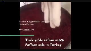Sale of saffron in Turkey