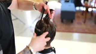 آموزش مدل مو مردانه جلوی سر مخروطی- مومیس مرجع و مشاور مو