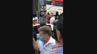 کتکزدن دستگیرشدگان توسط نیروی انتظامی تهران جلوی پاساژ علا الدین