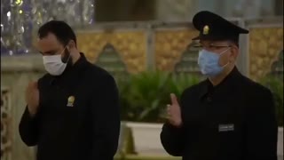 مراسم صفه و عزاداری خدام بارگاه منور رضوی در اربعین حسینی