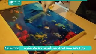 اجرای آسمان و کفپوش مجازی سه بعدی با رزین اپوکسی