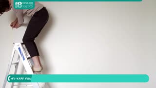 رنگ آمیزی دیوار اتاق | انداختن طرح لوزی شکل به صورت حرفه ای