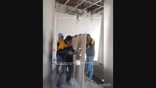 نصب سنگ اسلب کف ( گروه رامان استون)