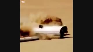فرود وحشتناک هواپیما در شن