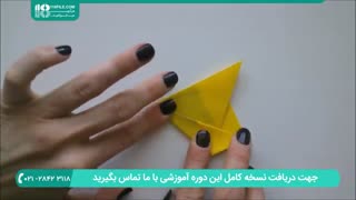 طریقه ساخت اوریگامی گل آفتابگردان به روشی ساده اما زیبا