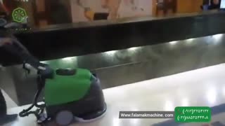 ضدعفونی سریع محیط در هتل ها با دستگاه اسکرابر دستی