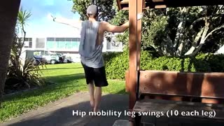 تمرین HIP ROTATIONS برای گرم کردن بدن