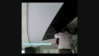 اجرای سقف کشسان وروردی مرکز تجاری آوان ، اندرزگو ، شرکت آسمانخانه خرّم فضا