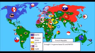 نقشه شبیه‌سازی جنگ جهانی سوم به سبک کشورهای توپی