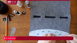 فیلم آموزش دوخت جامدادی نمدی ( طرح گربه )