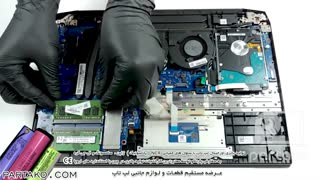 بازکردن باتری لپ تاپ HP Pavilion Gaming 15  به همراه آموزش تصویری