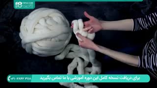 آموزش تریکو بافی مبتدی | بافت پاف تریکو