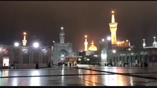 نخستین برف پائیزی حرم مطهر امام رضا علیه السلام