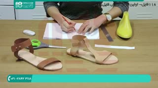 کفش چرم-ساخت الگوی آسان صندل