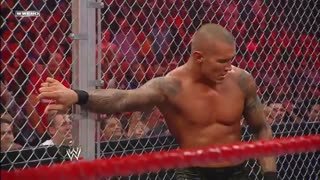 مسابقه ی کشتی کج رندی اورتن و شیمس سرکمربند WWE Champion