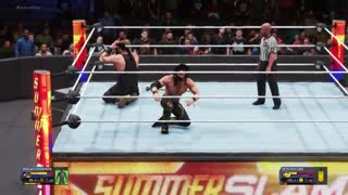 گیم پلی بازی 2k20 کشتی کج : seth rollins VS braun strowman